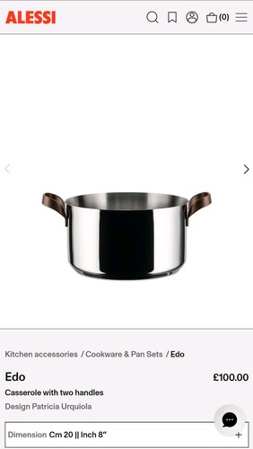 Alessi edo saucepan - saucepan, two